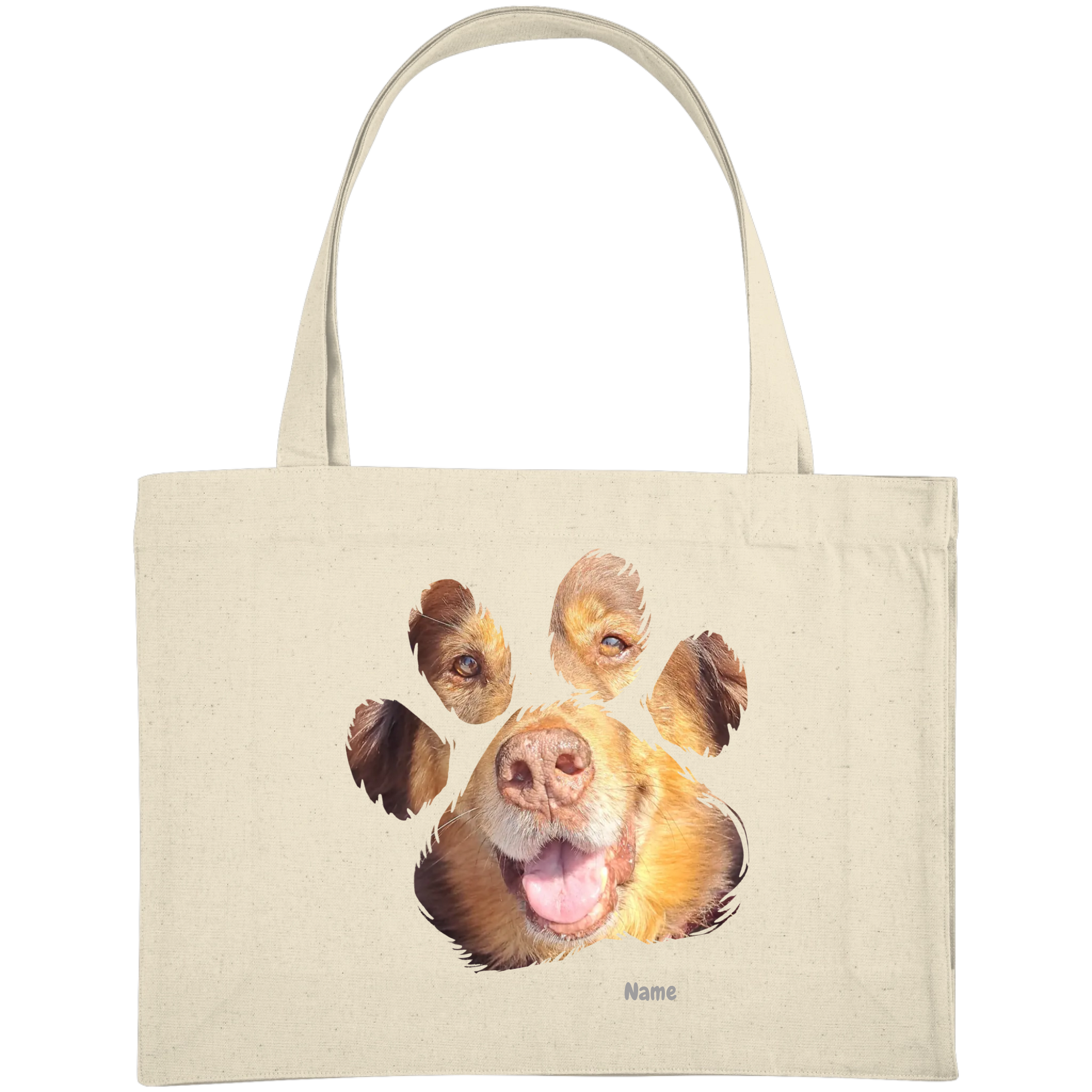 Pfoten Hoodie - personalisierbar - Organic Shopping-Bag