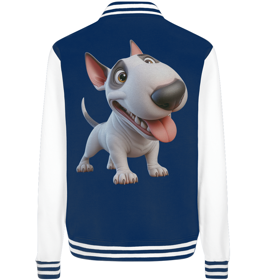 Bullterrier Cartoon personalisierbar - College Jacket