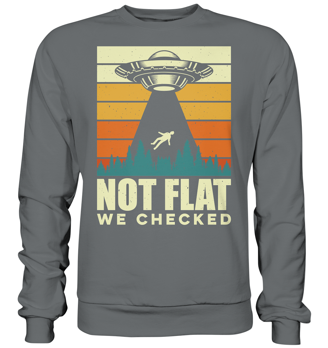 Erde - Not Flat we checked  - Basic Sweatshirt