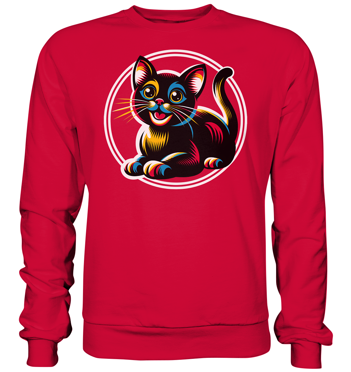 Kätzchen Pop Art - personalisierbar - Basic Sweatshirt
