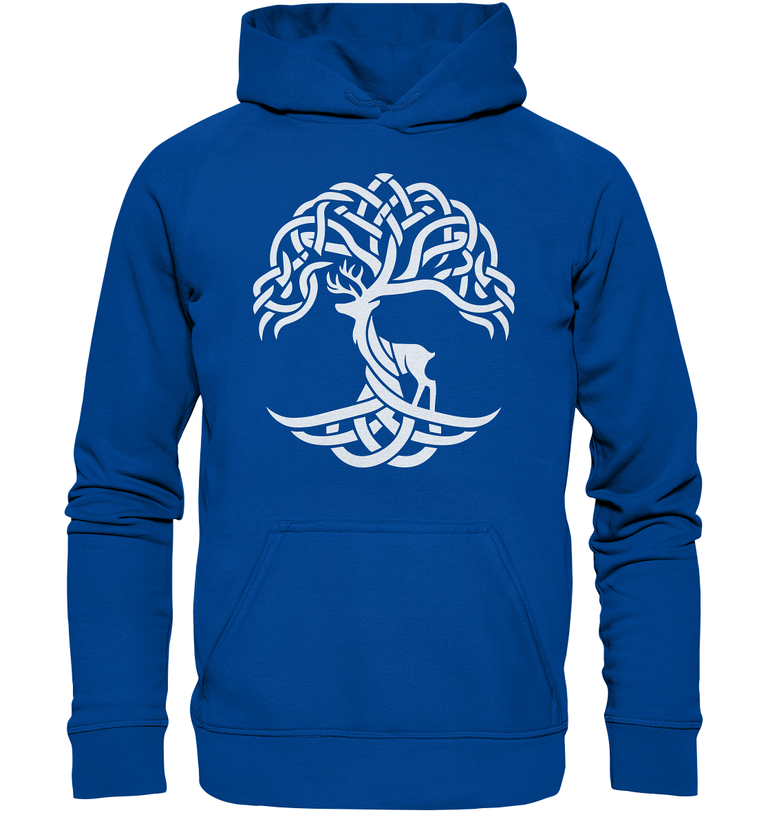 Keltischer Lebensbaum mit Hirsch - Basic Unisex Hoodie