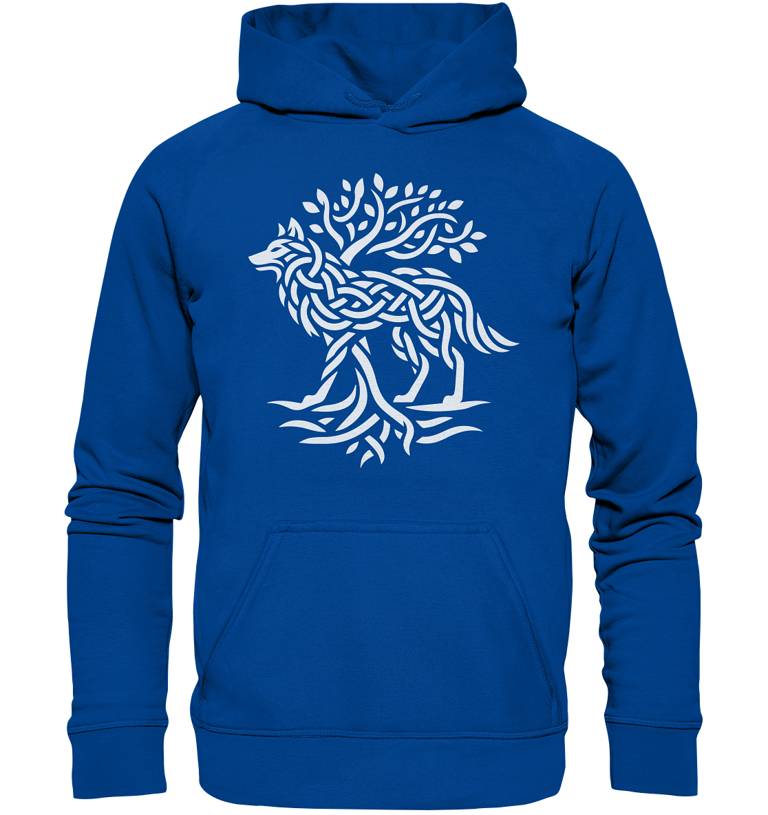 Keltischer Lebensbaum Wolf - Basic Unisex Hoodie