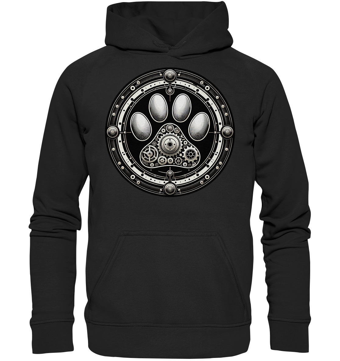 Pfote in Steam Punk Design - Basic Unisex Hoodie