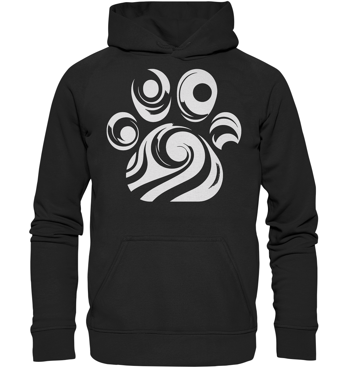 Pfote Design modern und abstrakt - Basic Unisex Hoodie