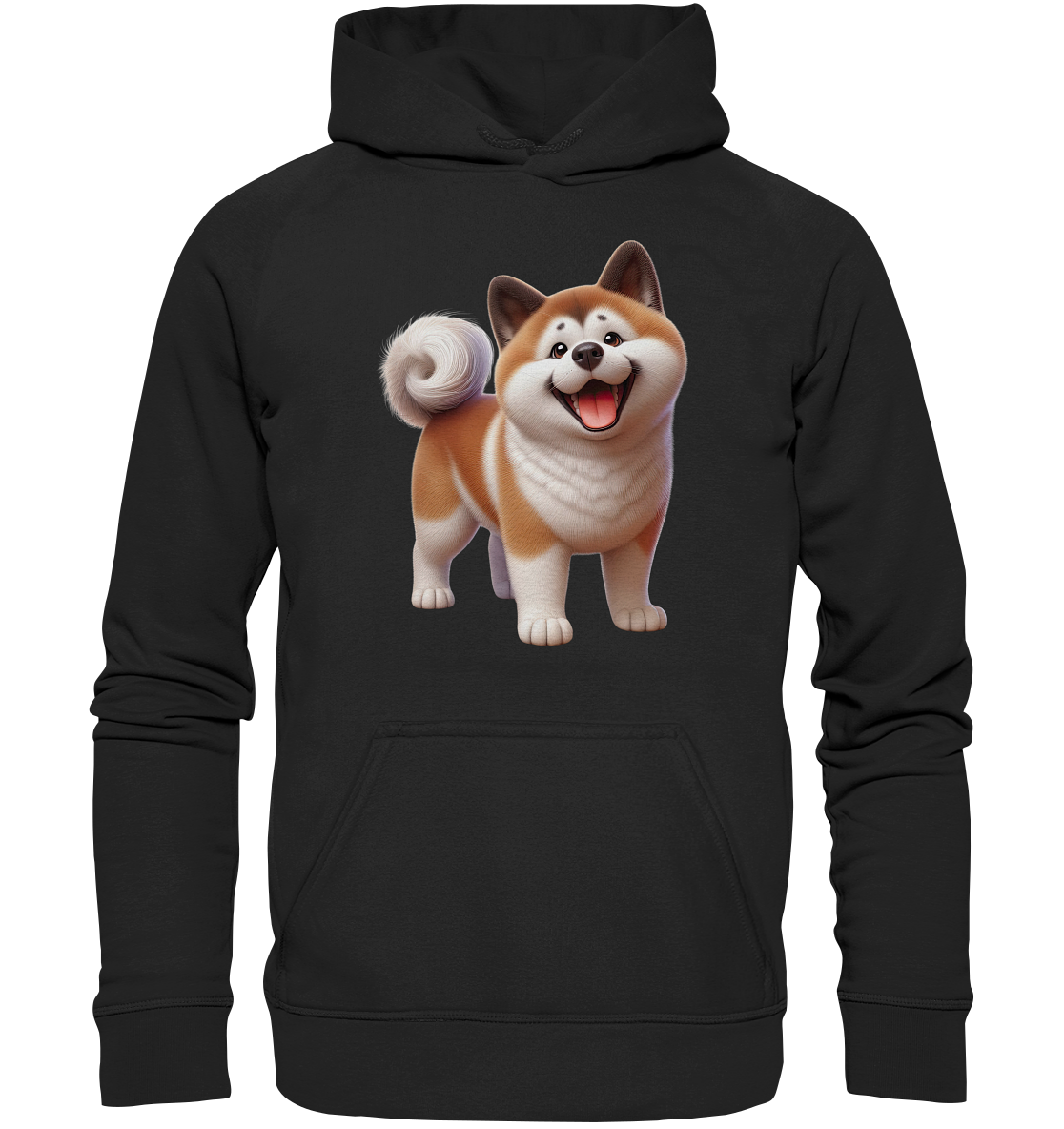 Akita Cartoon Hund personalisierbar - Basic Unisex Hoodie