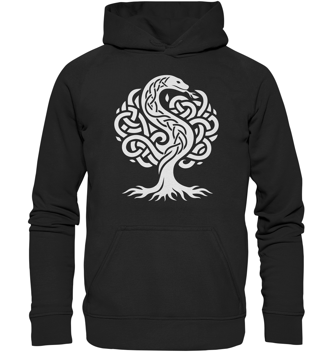 Keltischer Lebensbaum mit Schlange - Basic Unisex Hoodie
