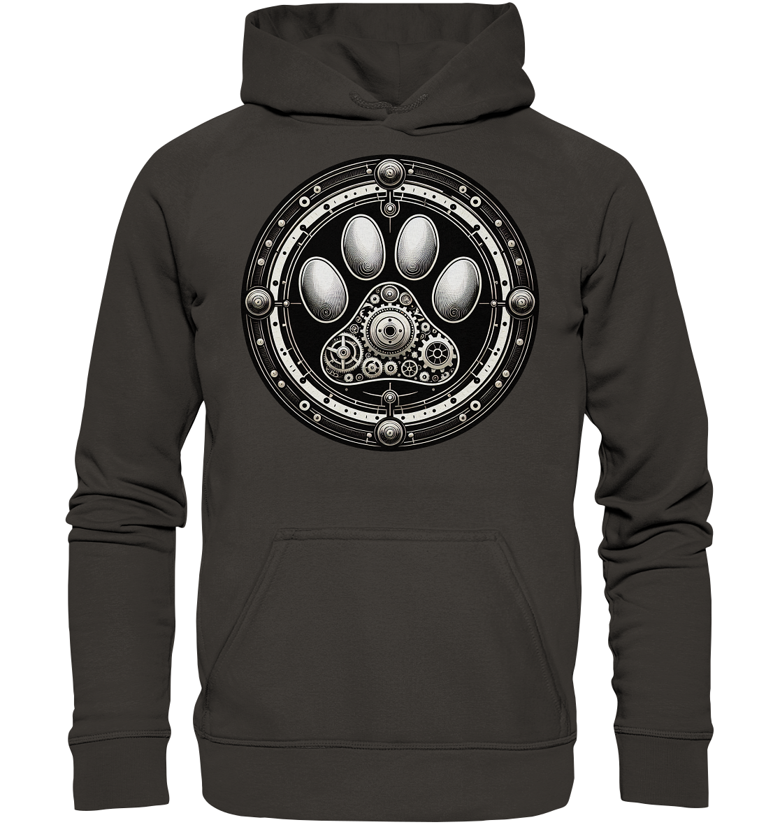 Pfote in Steam Punk Design - Basic Unisex Hoodie