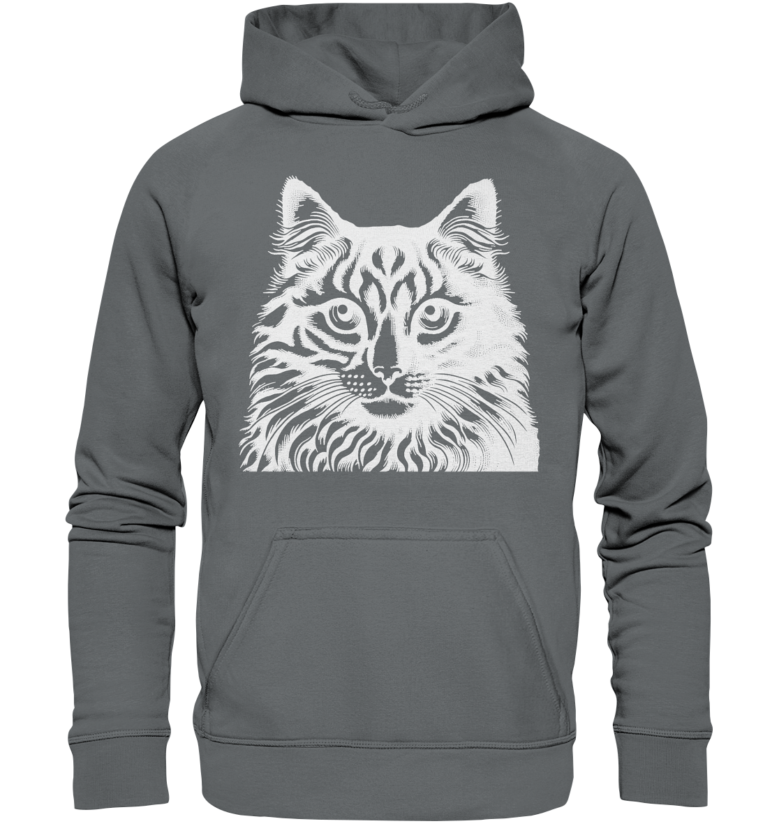 Katze Stempel - Basic Unisex Hoodie
