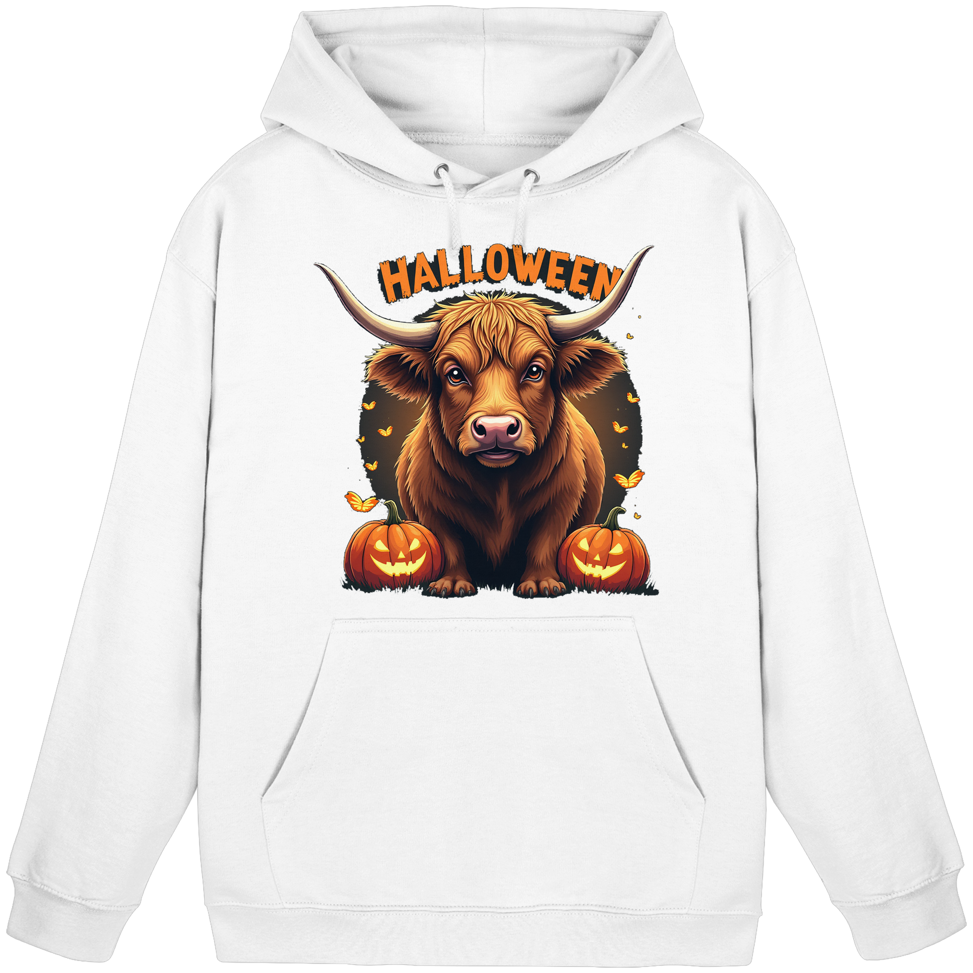 Halloween Highland Cow - Basic Unisex Hoodie