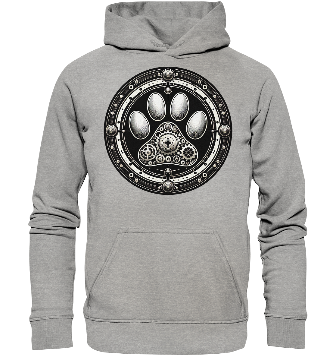 Pfote in Steam Punk Design - Basic Unisex Hoodie