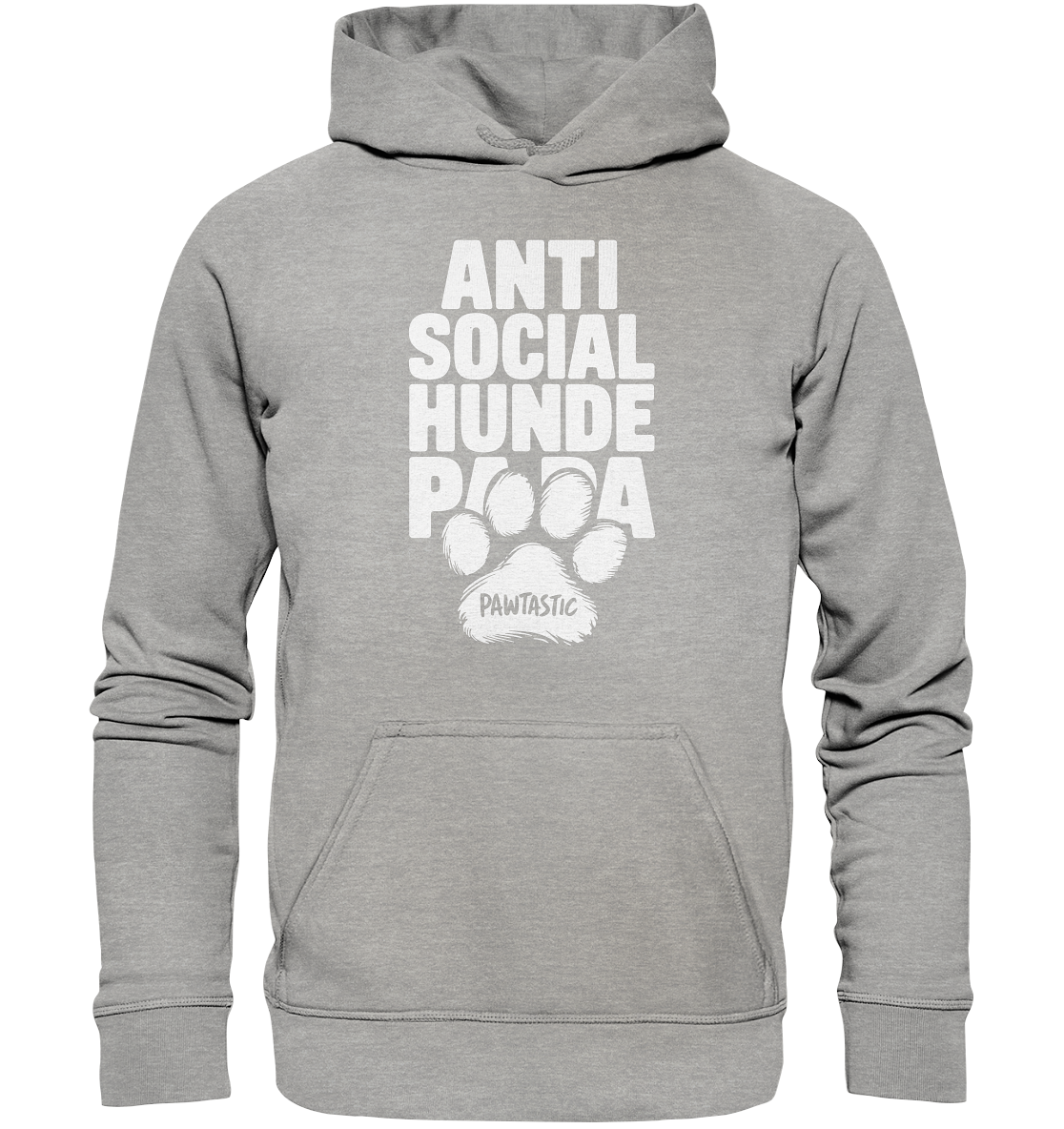 Anti Social Hunde Papa - Basic Unisex Hoodie