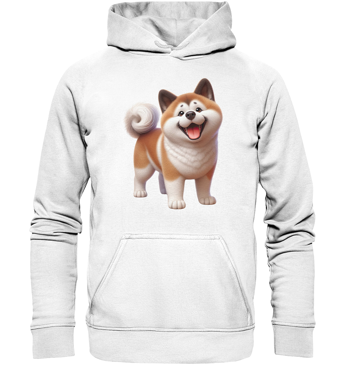 Akita Cartoon Hund personalisierbar - Basic Unisex Hoodie