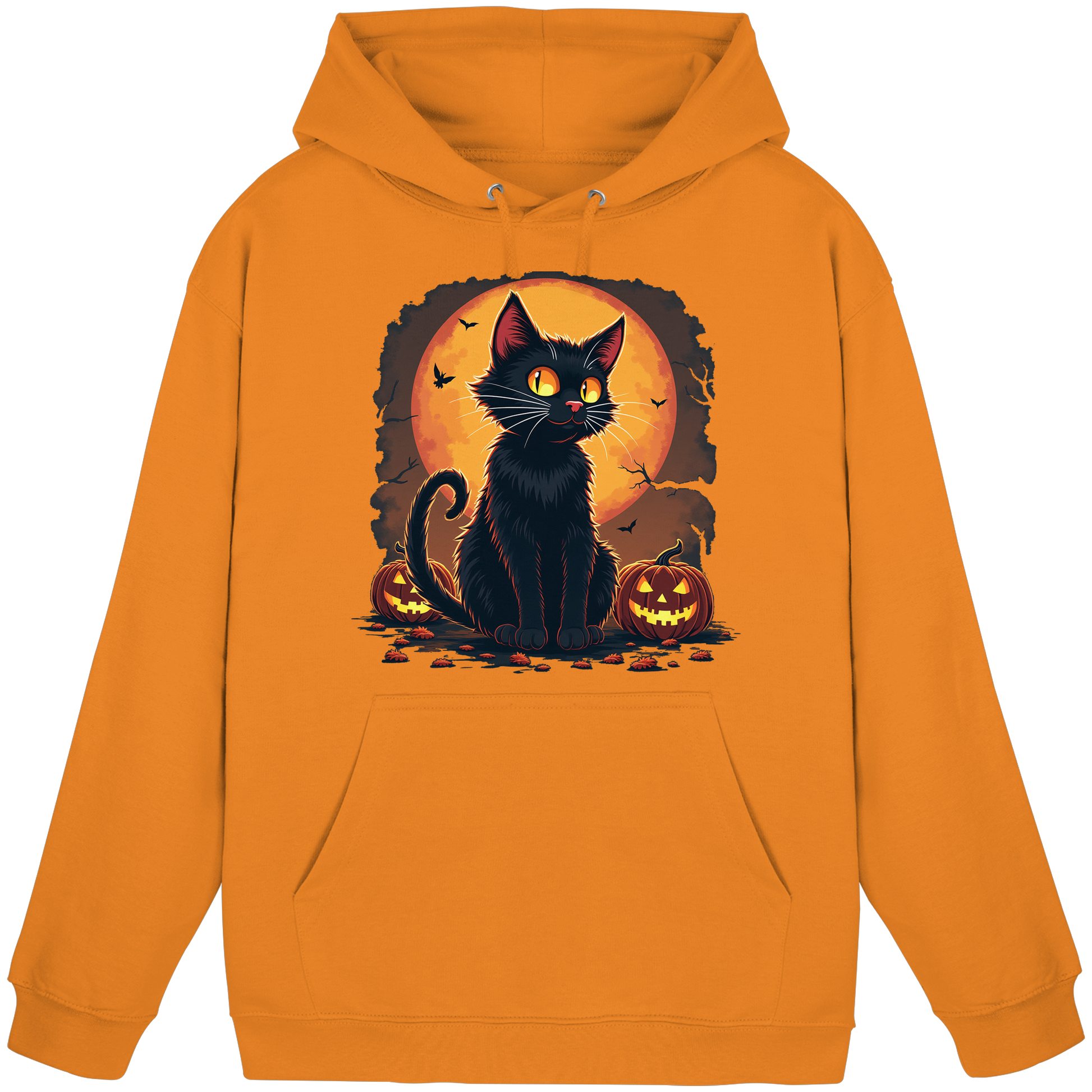Halloween Black Cat- Schwarze Katze - Basic Unisex Hoodie