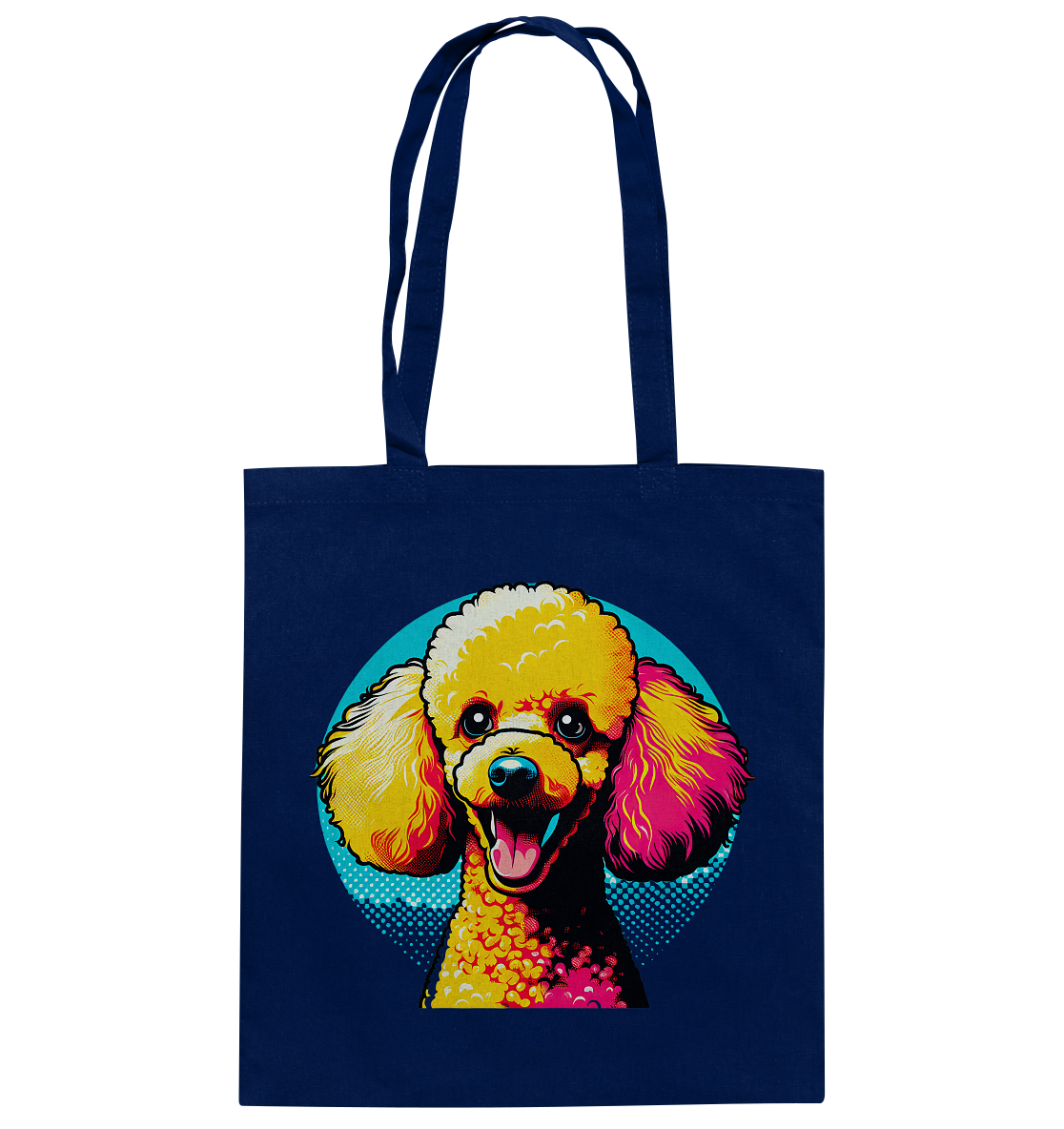 Pudel Pop Art - personalisierbar - Baumwolltasche