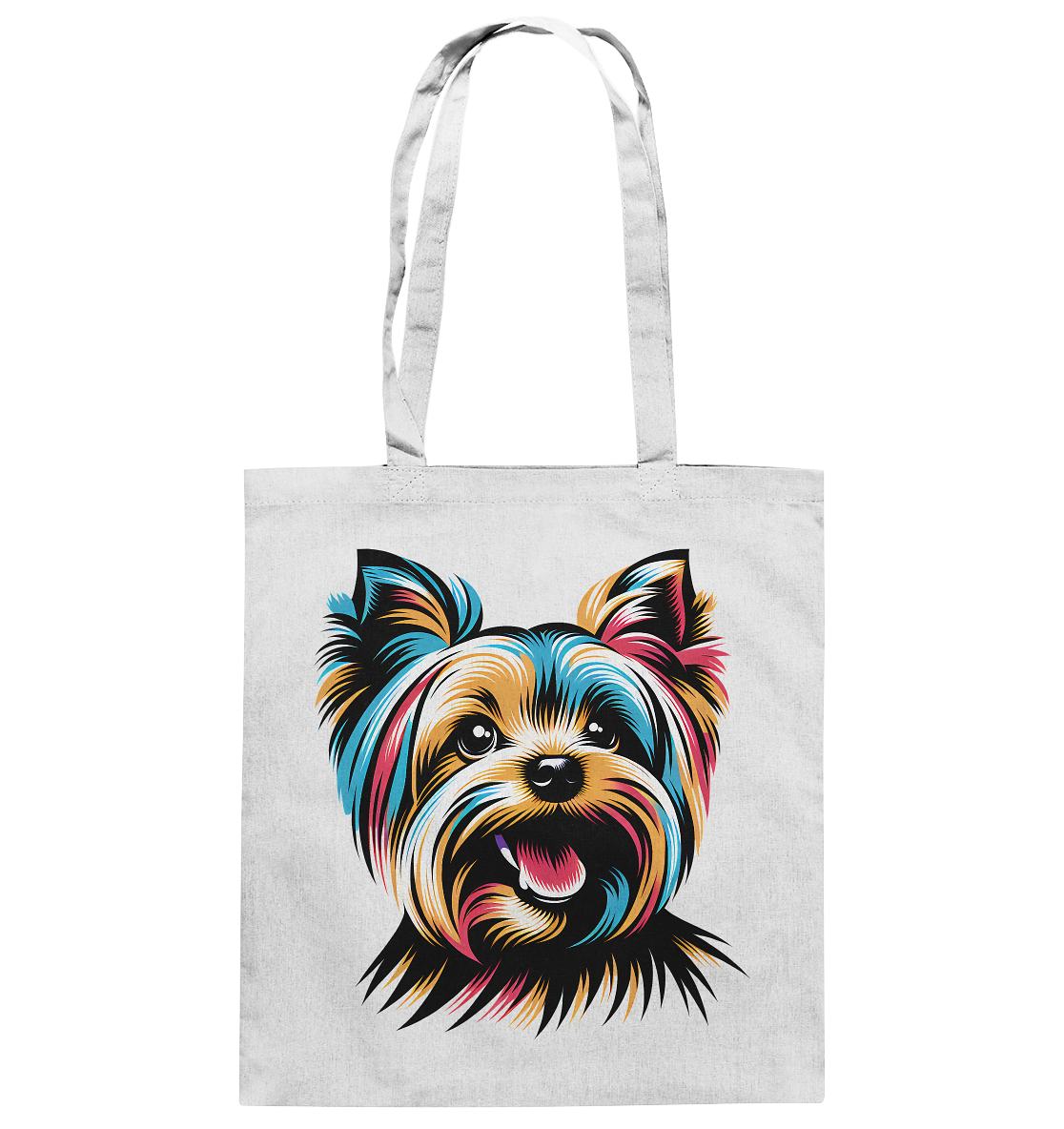 Yorkshire Terrier Pop Art - personalisierbar - Baumwolltasche
