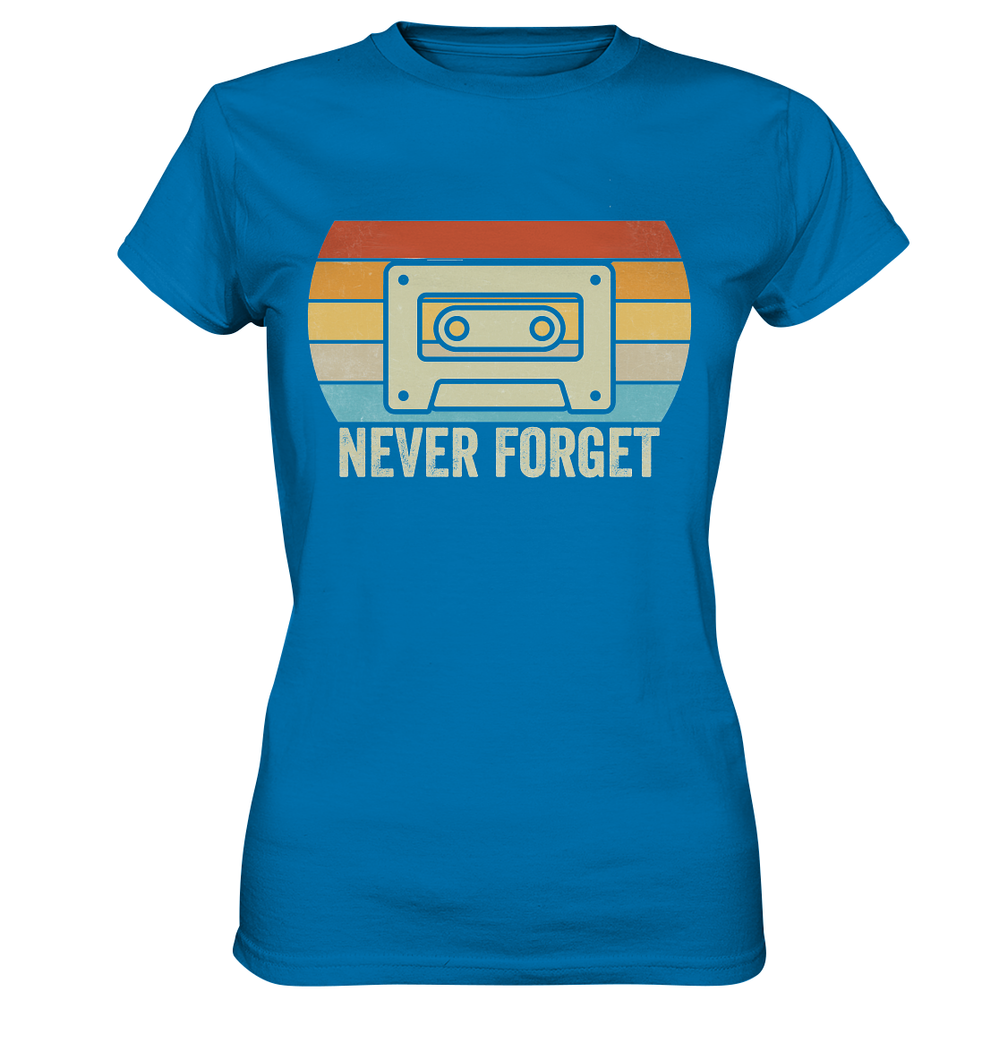 Never Forget Kassette 80's - Ladies Premium Shirt