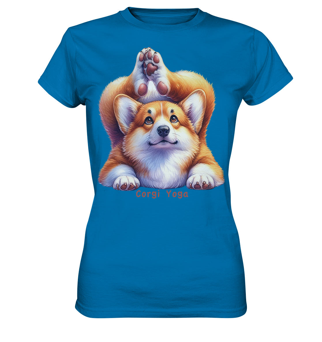 Corgi Yoga - Ladies Premium Shirt