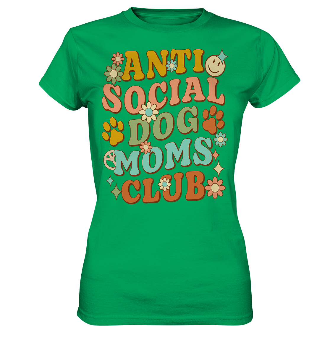 Anti Social Dog Moms Club - Ladies Premium Shirt