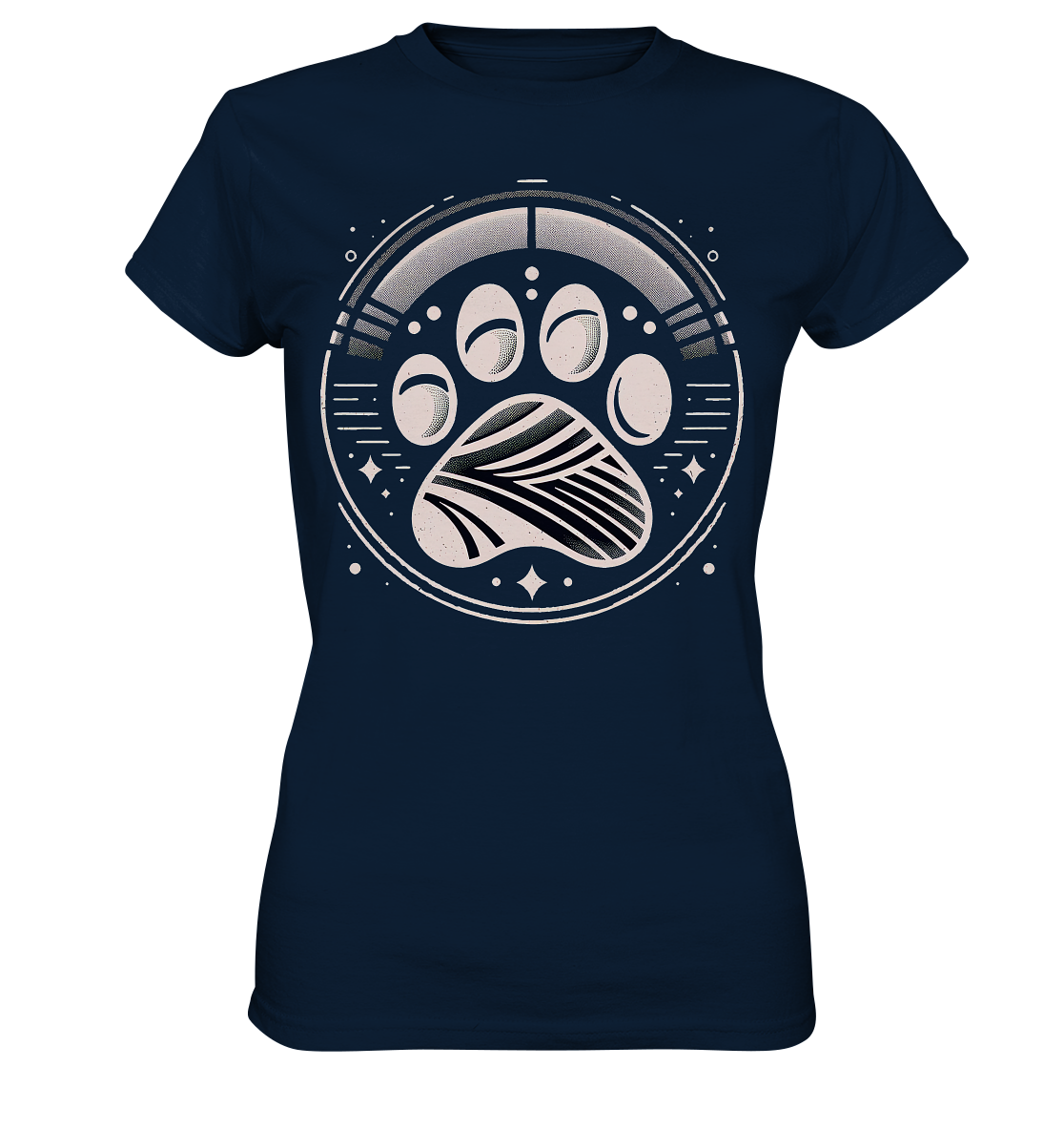 Futuristische Design einer Pfote - Ladies Premium Shirt