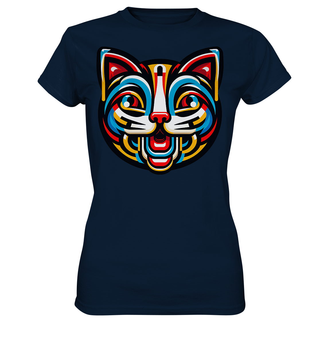 Pop Art Katze  - Ladies Premium Shirt
