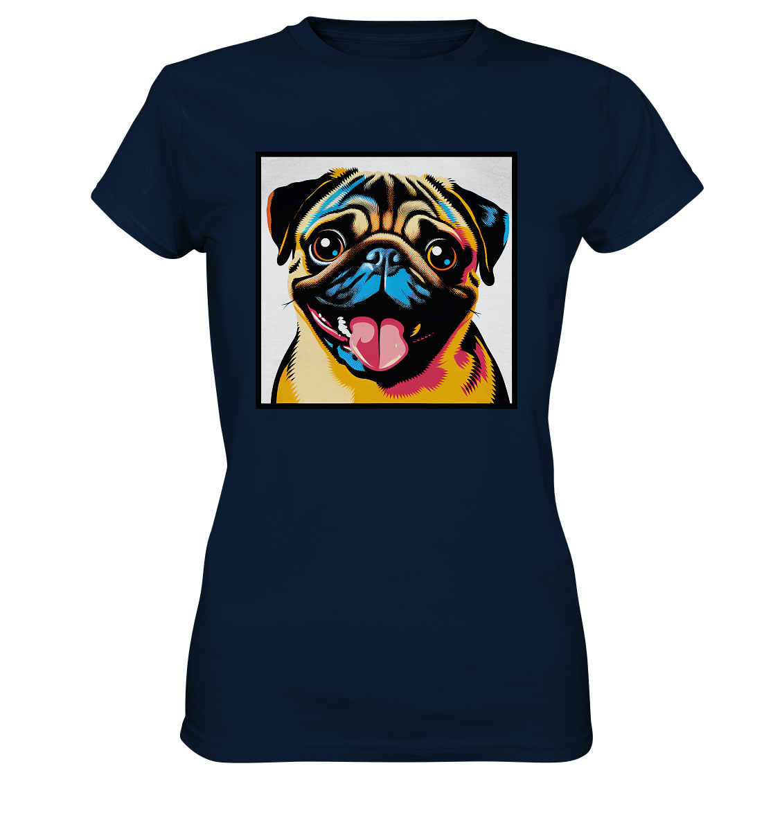 Mops Pop Art - Ladies Premium Shirt