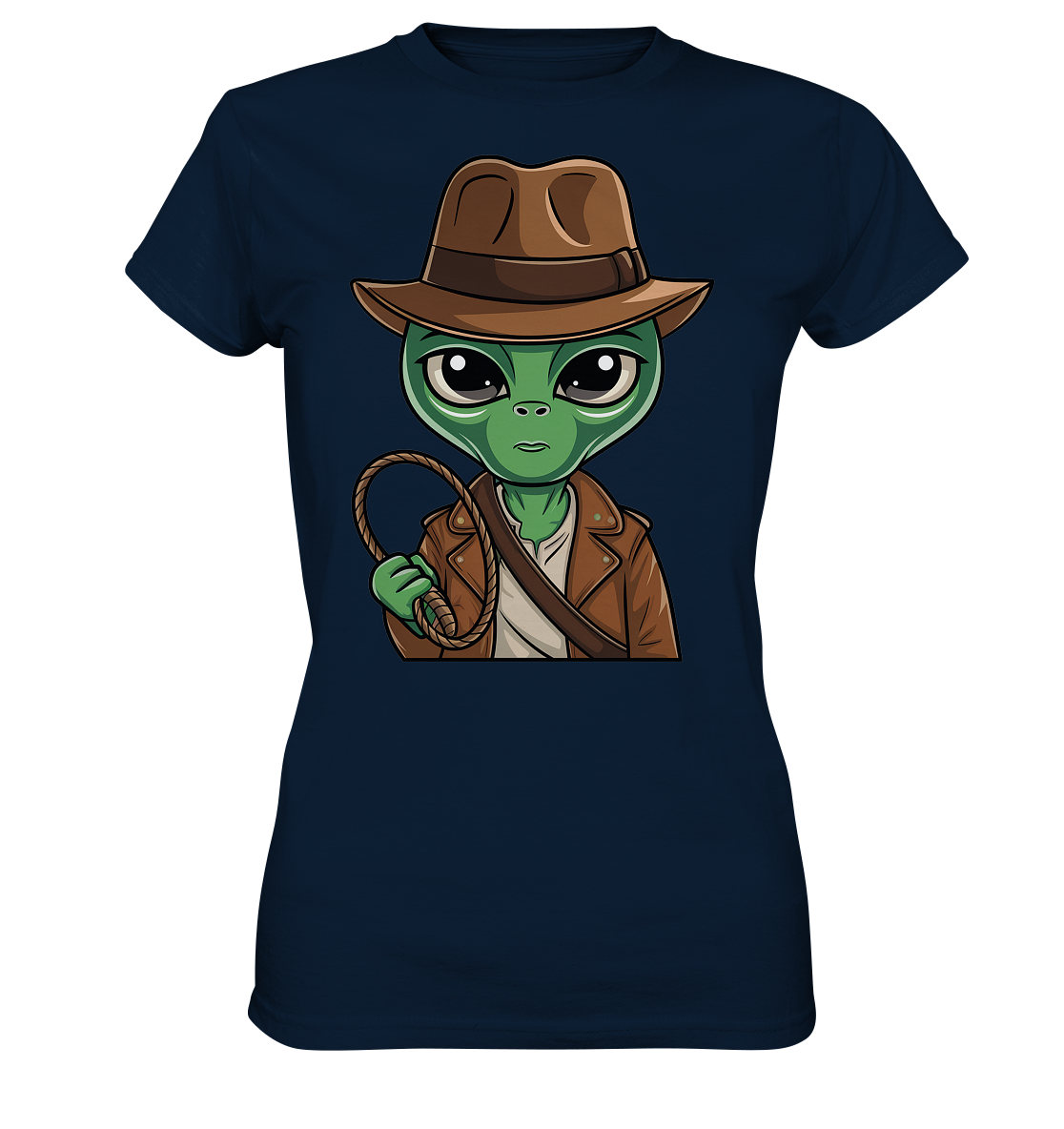 Alien Abenteurer Cartoon - Ladies Premium Shirt
