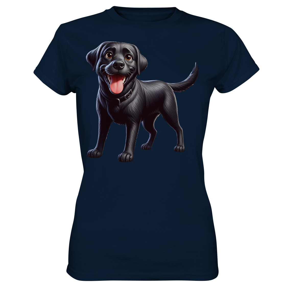 Cartoon Labrador Retreiver - personalisierbar - Ladies Premium Shirt