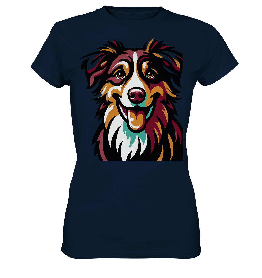 Australian Shepherd Hund - personalisierbar - Ladies Premium Shirt