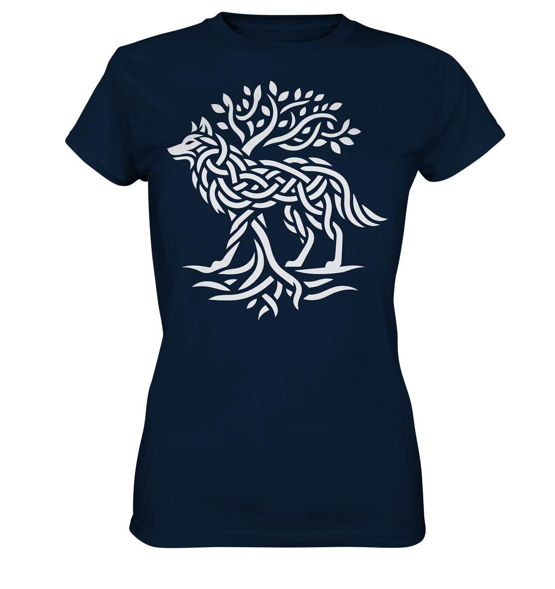 Keltischer Lebensbaum Wolf - Ladies Premium Shirt