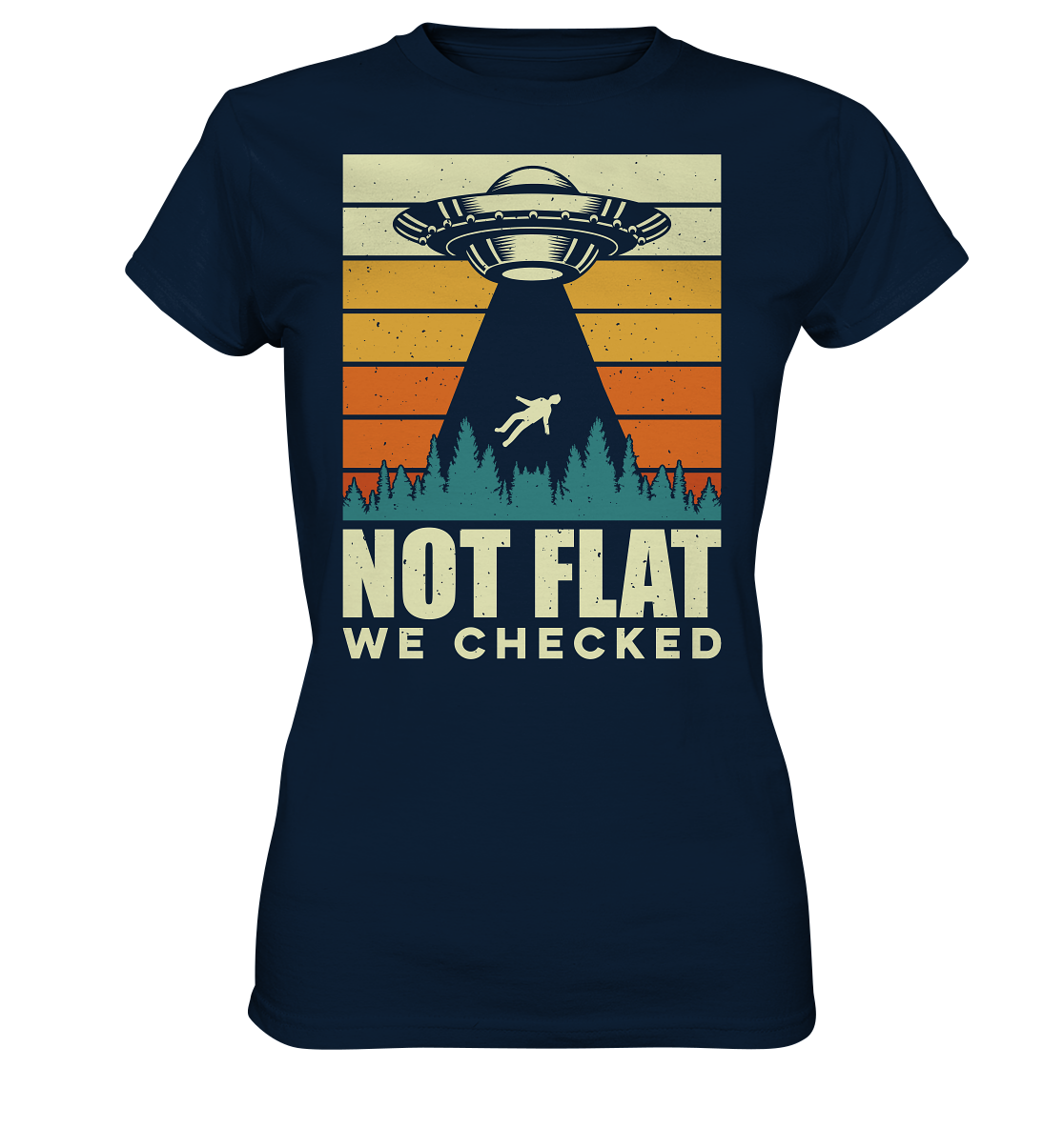 Erde - Not Flat we checked  - Ladies Premium Shirt