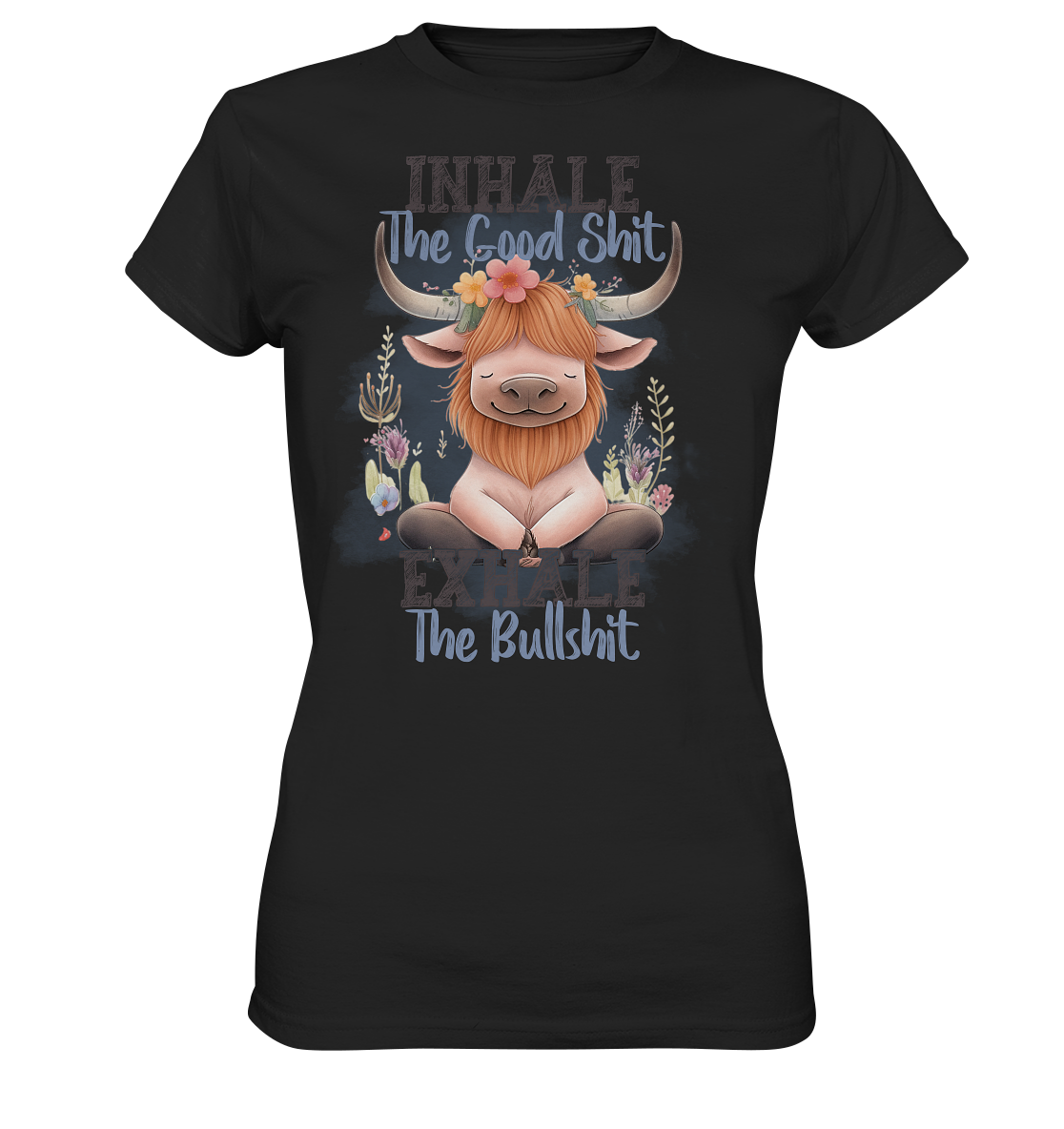 Yoga Highland Kuh - Ladies Premium Shirt