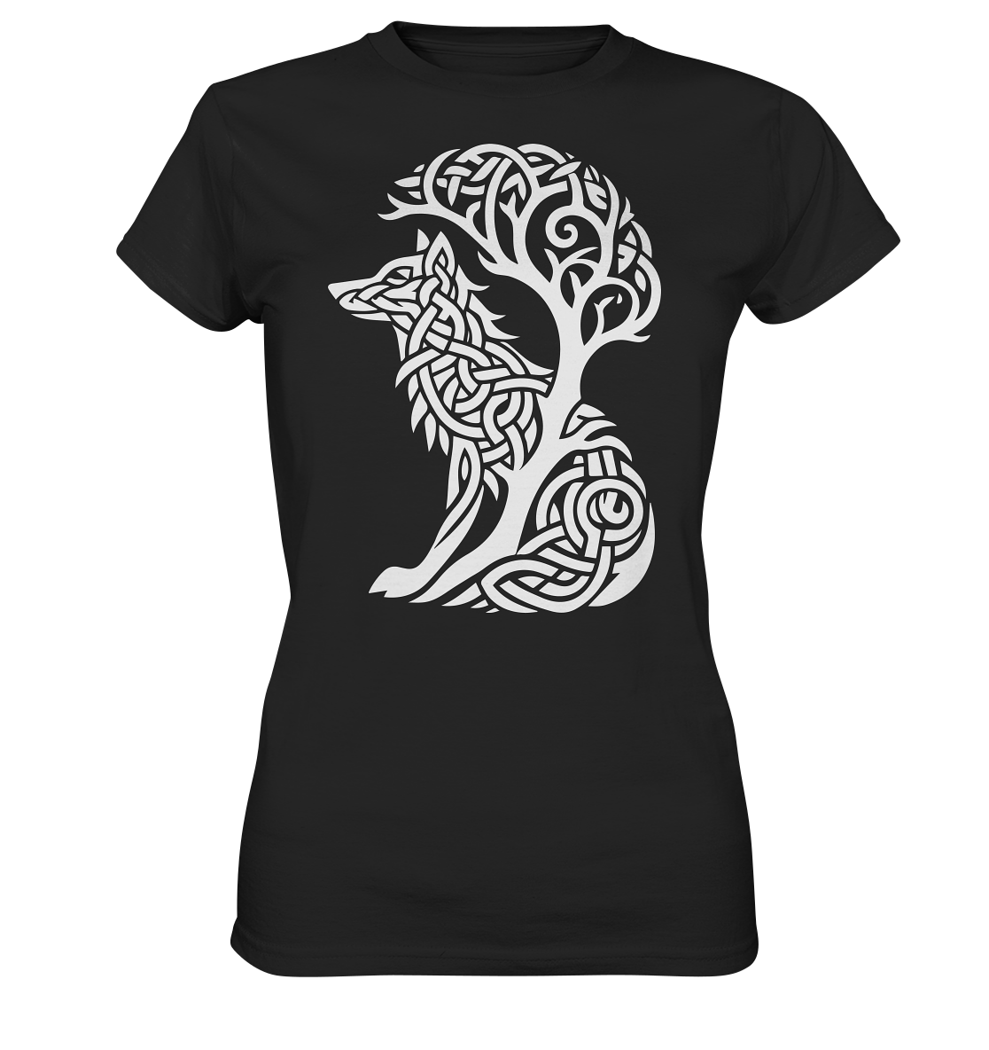 Keltischer Baum des Lebens Hund - Ladies Premium Shirt
