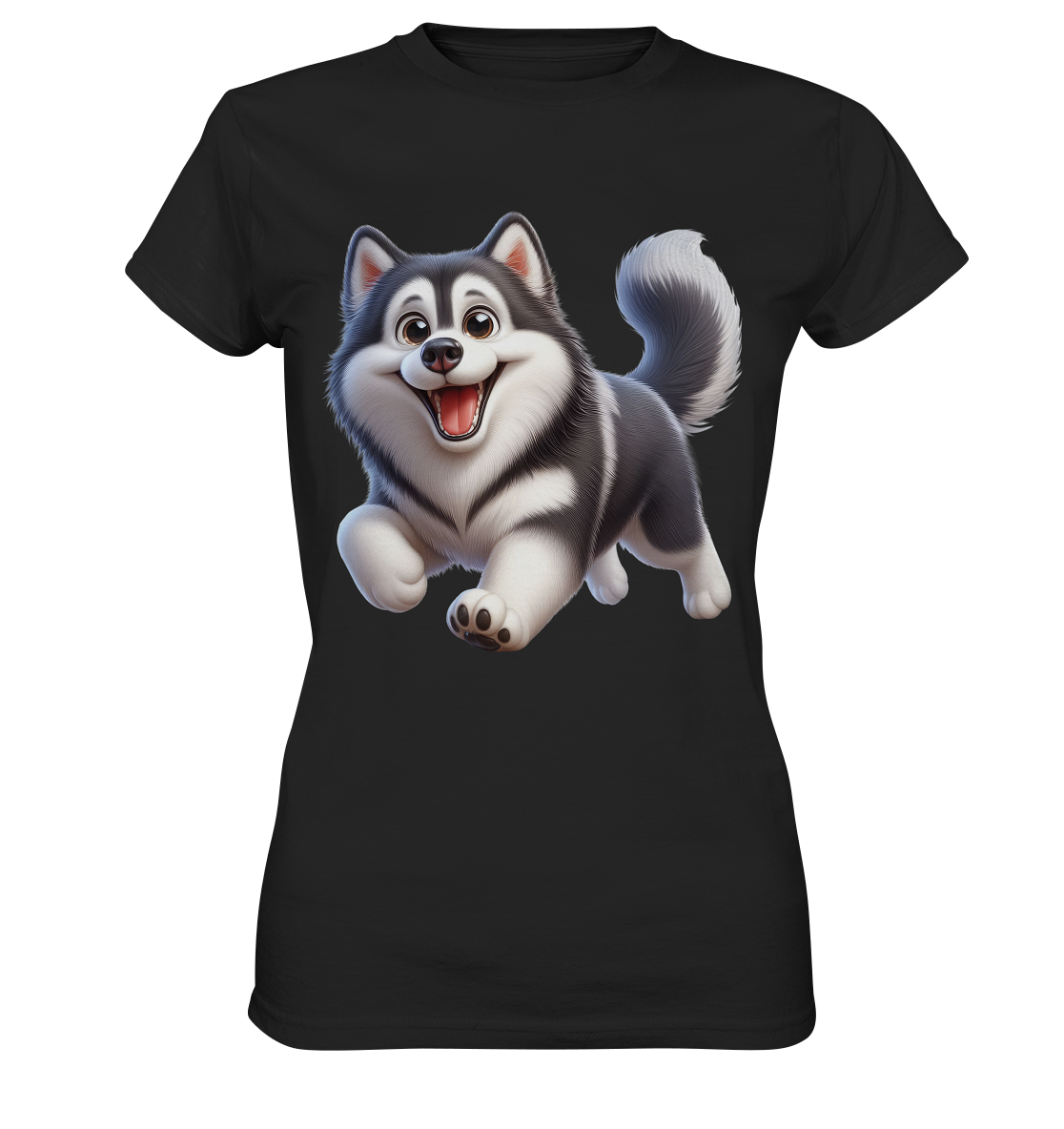 Husky Comic - personalisierbar - Ladies Premium Shirt