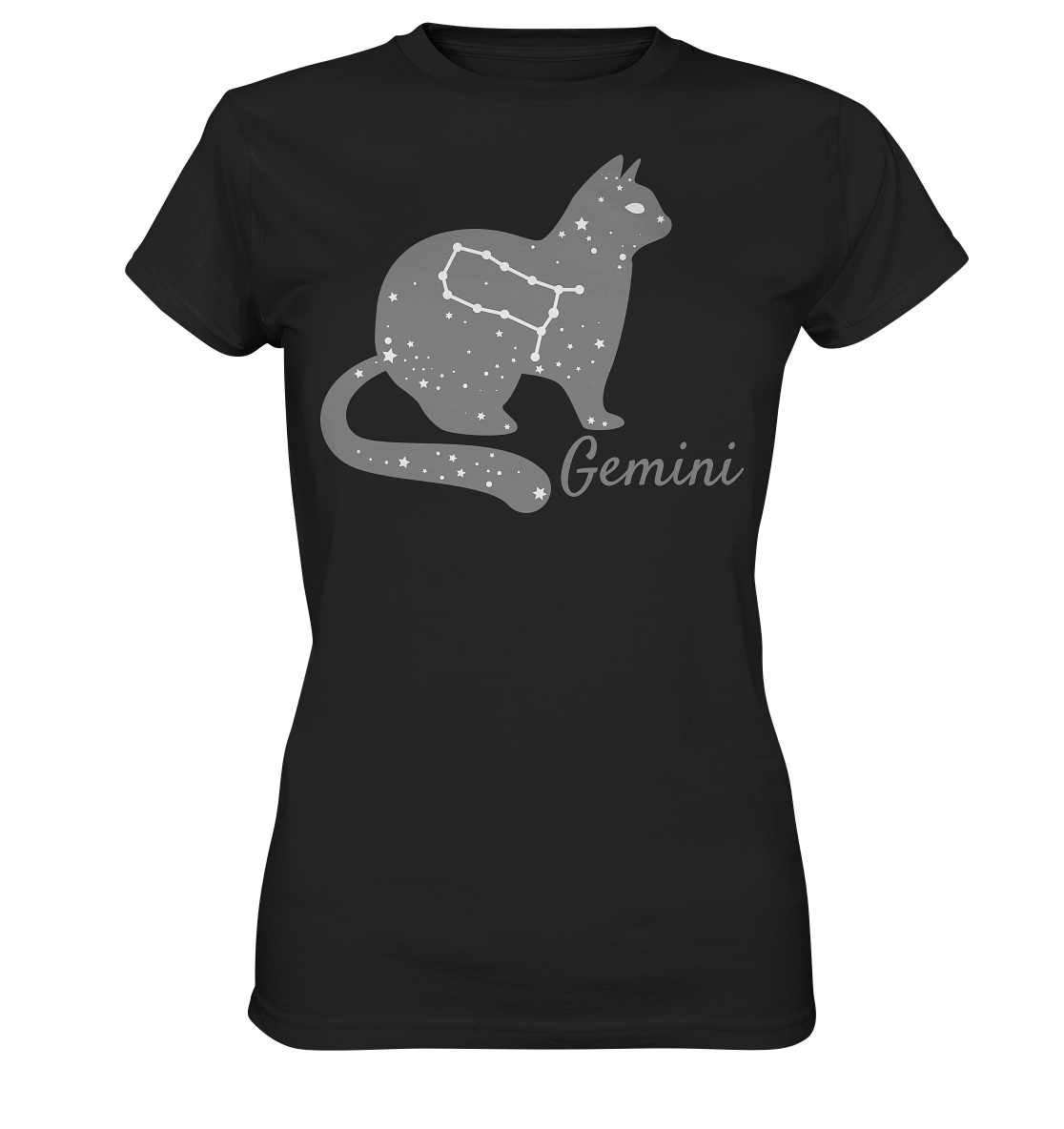 Sternzeichen Katze Zwilling - personalisierbar - Ladies Premium Shirt