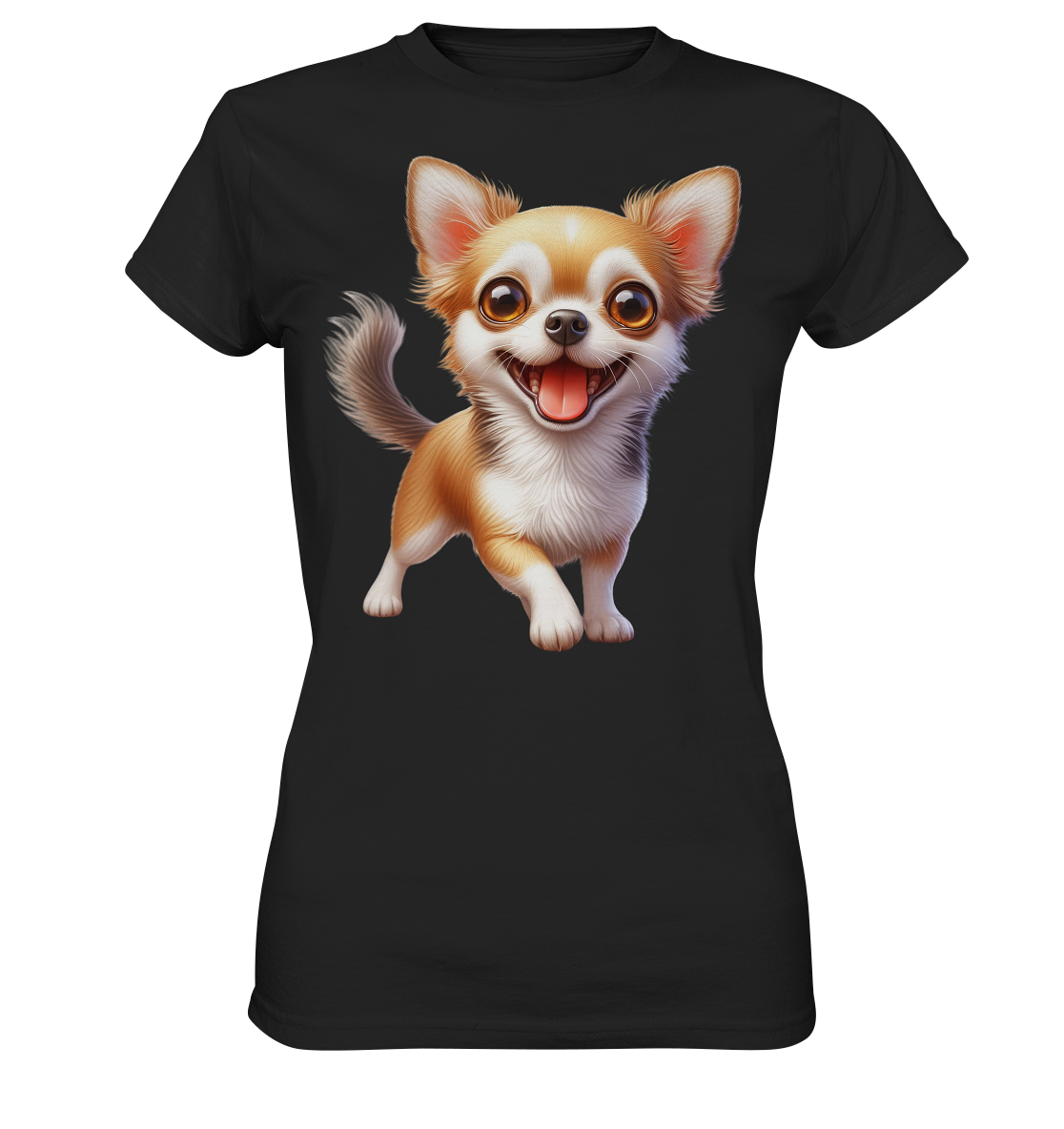 Chihuahua Cartoon - personalisierbar - Ladies Premium Shirt