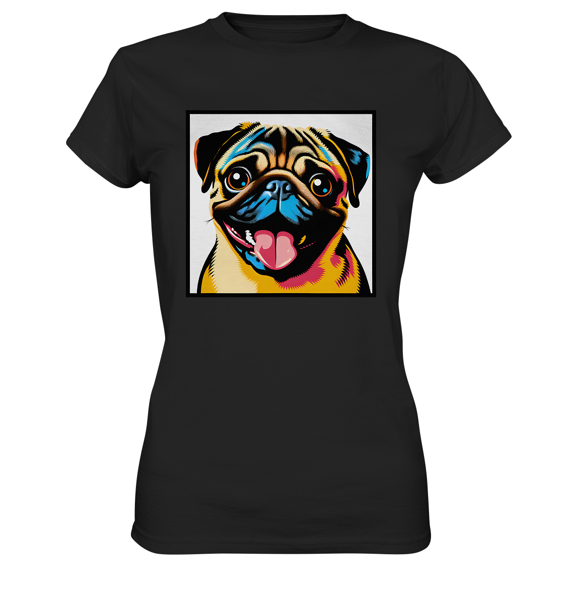 Mops Pop Art - Ladies Premium Shirt