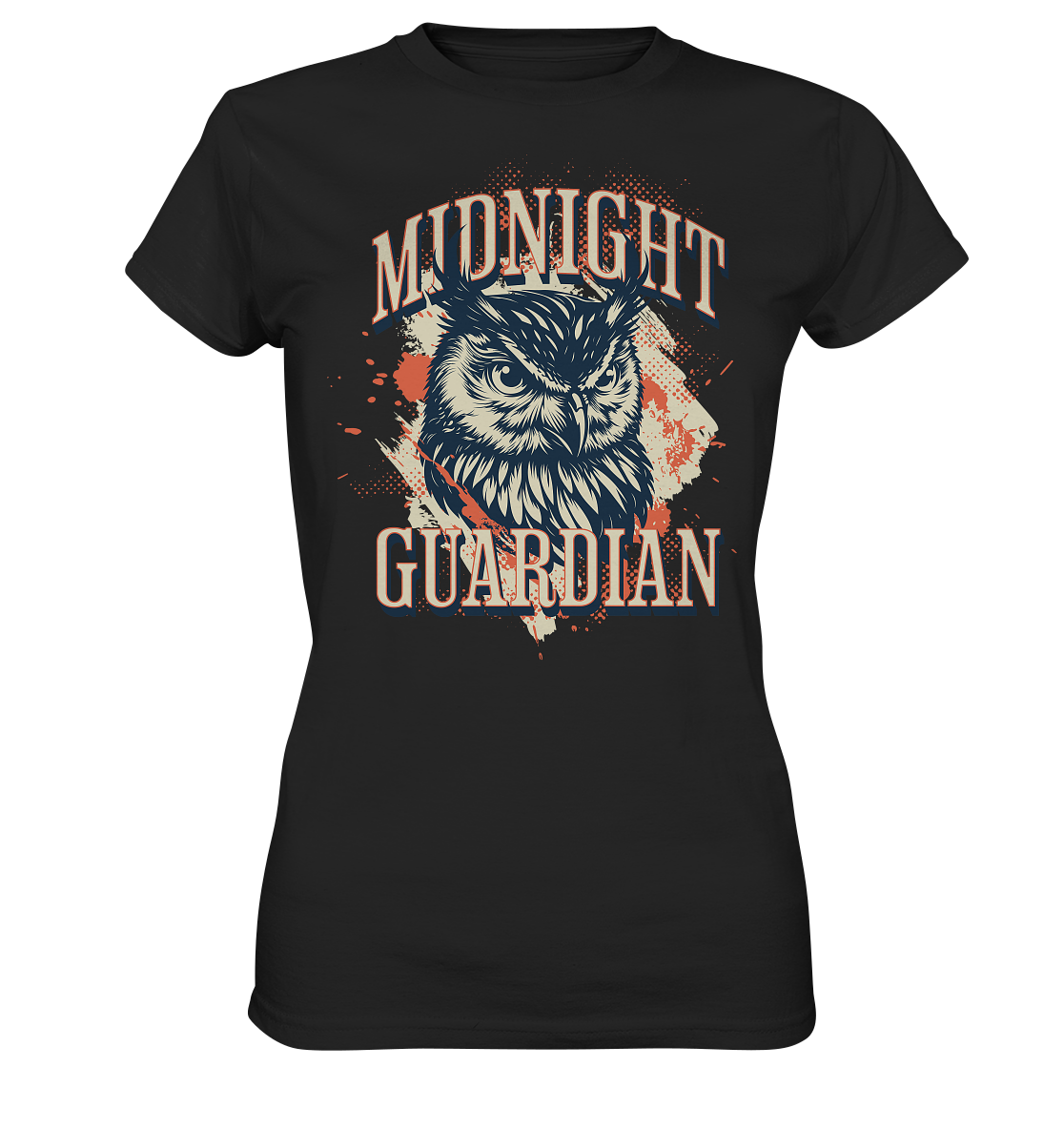 Eule Vintage Art - Midnight Guardian - Ladies Premium Shirt