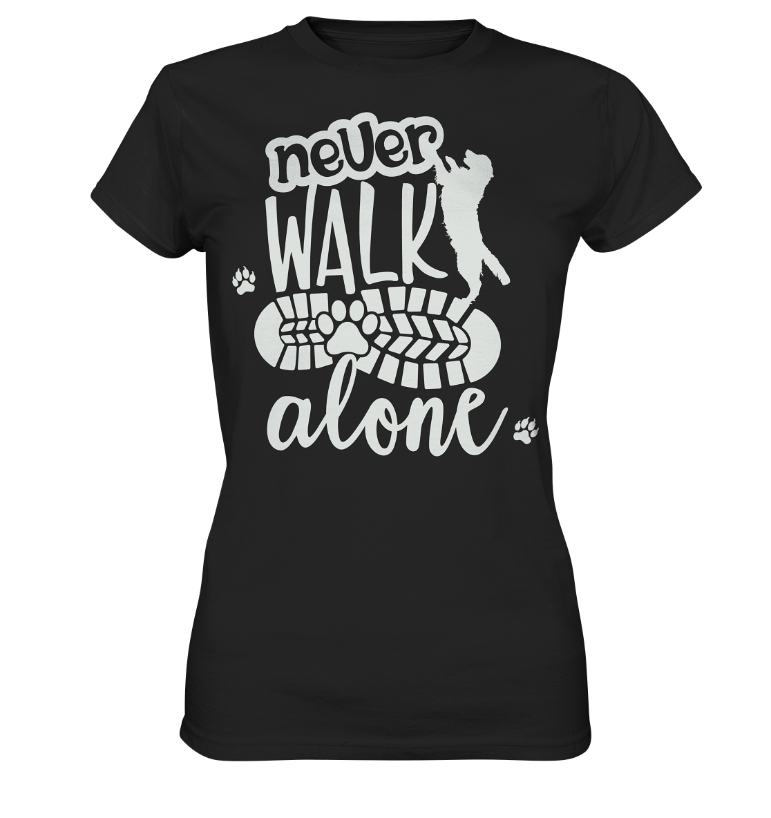 Hundefreunde You never walk alone - personalisierbar - Ladies Premium Shirt