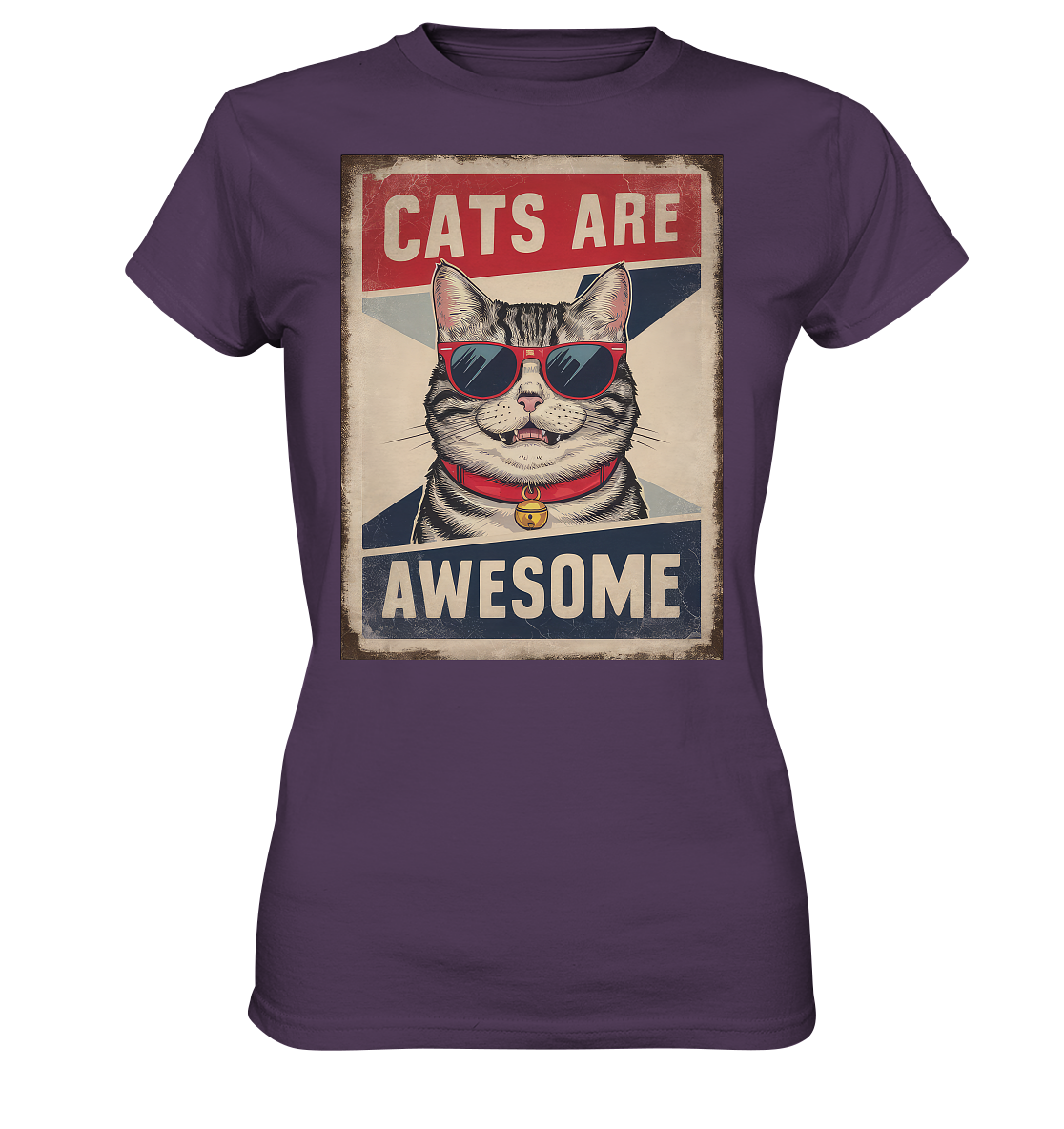 Cats are Awesome Katzen  - Ladies Premium Shirt