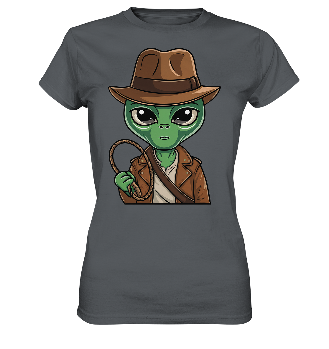 Alien Abenteurer Cartoon - Ladies Premium Shirt