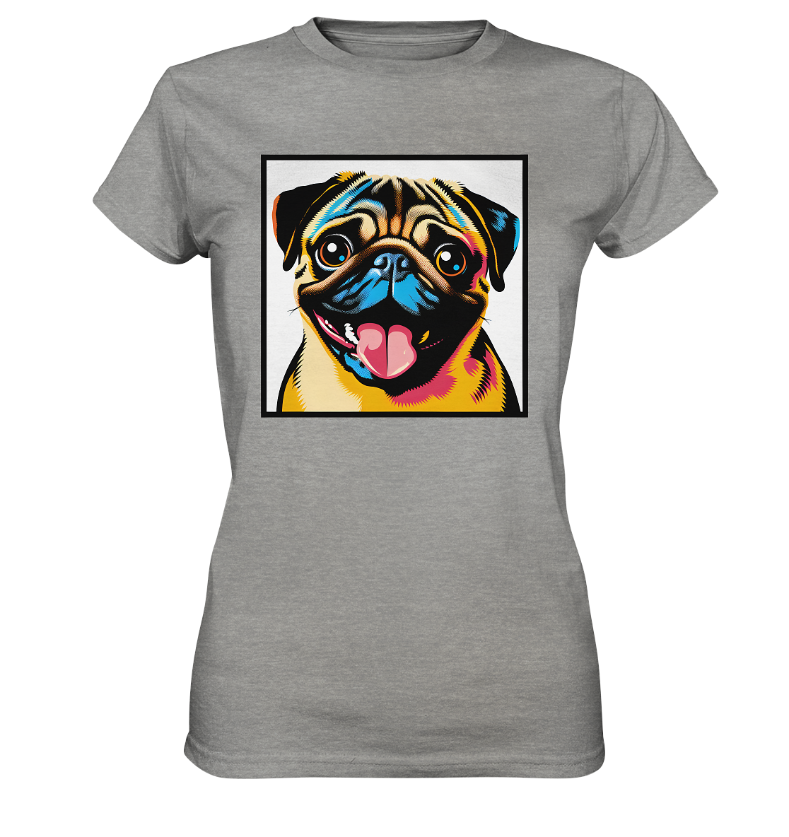Mops Pop Art - Ladies Premium Shirt