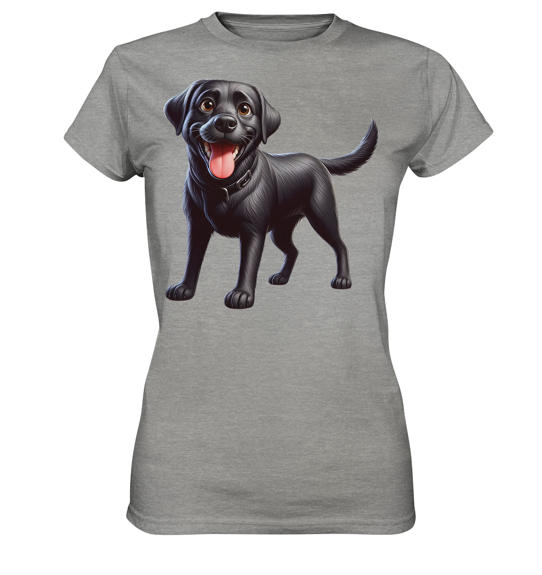 Cartoon Labrador Retreiver - personalisierbar - Ladies Premium Shirt