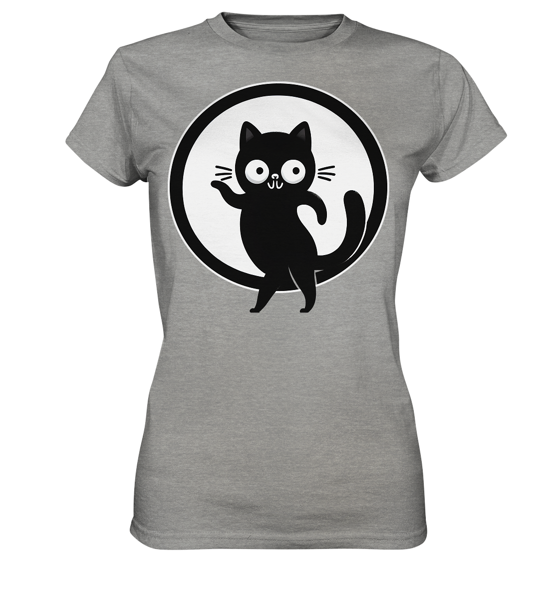 Dancing Cat Logo - Ladies Premium Shirt