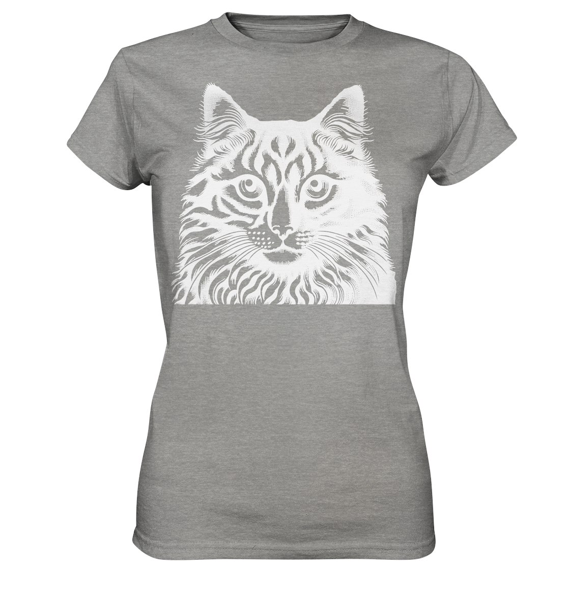 Katze Stempel - Ladies Premium Shirt