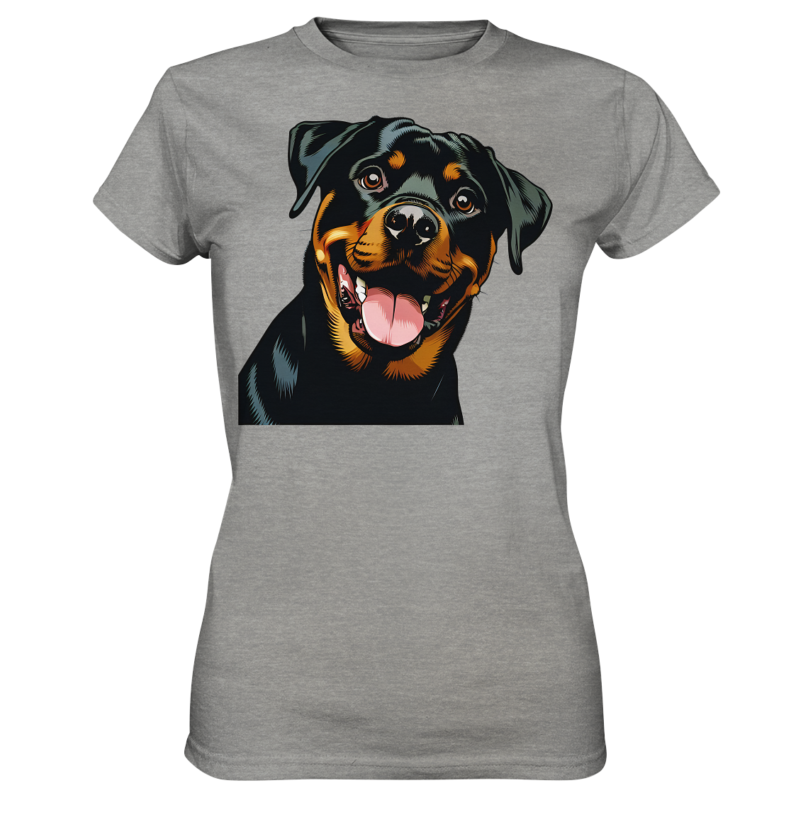 Rottweiler  Comic - personalisierbar - Ladies Premium Shirt