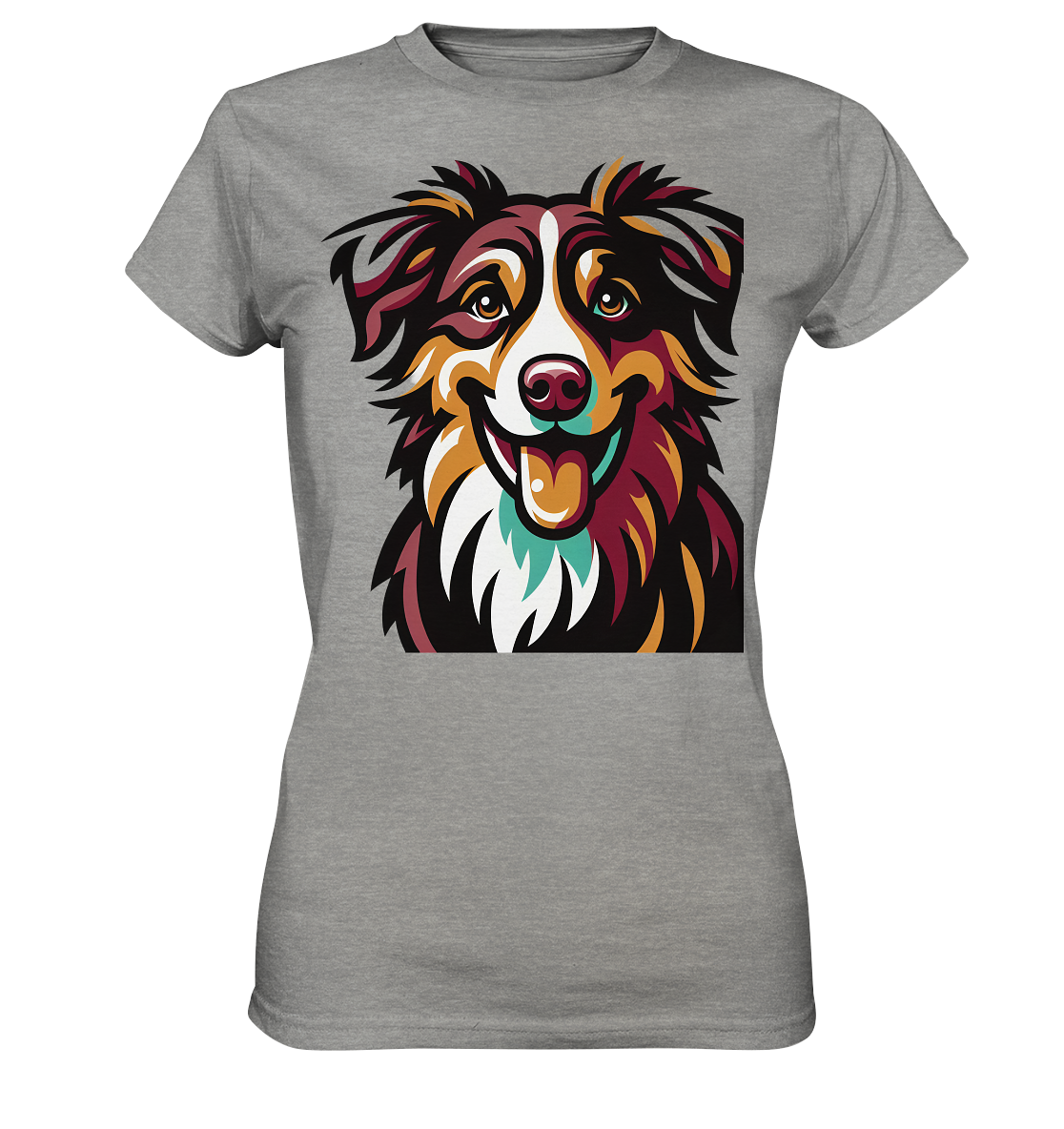 Australian Shepherd Hund - personalisierbar - Ladies Premium Shirt