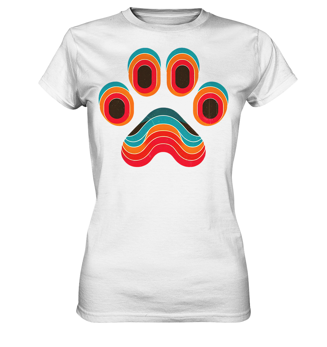 70s Style Pfote Art - Ladies Premium Shirt