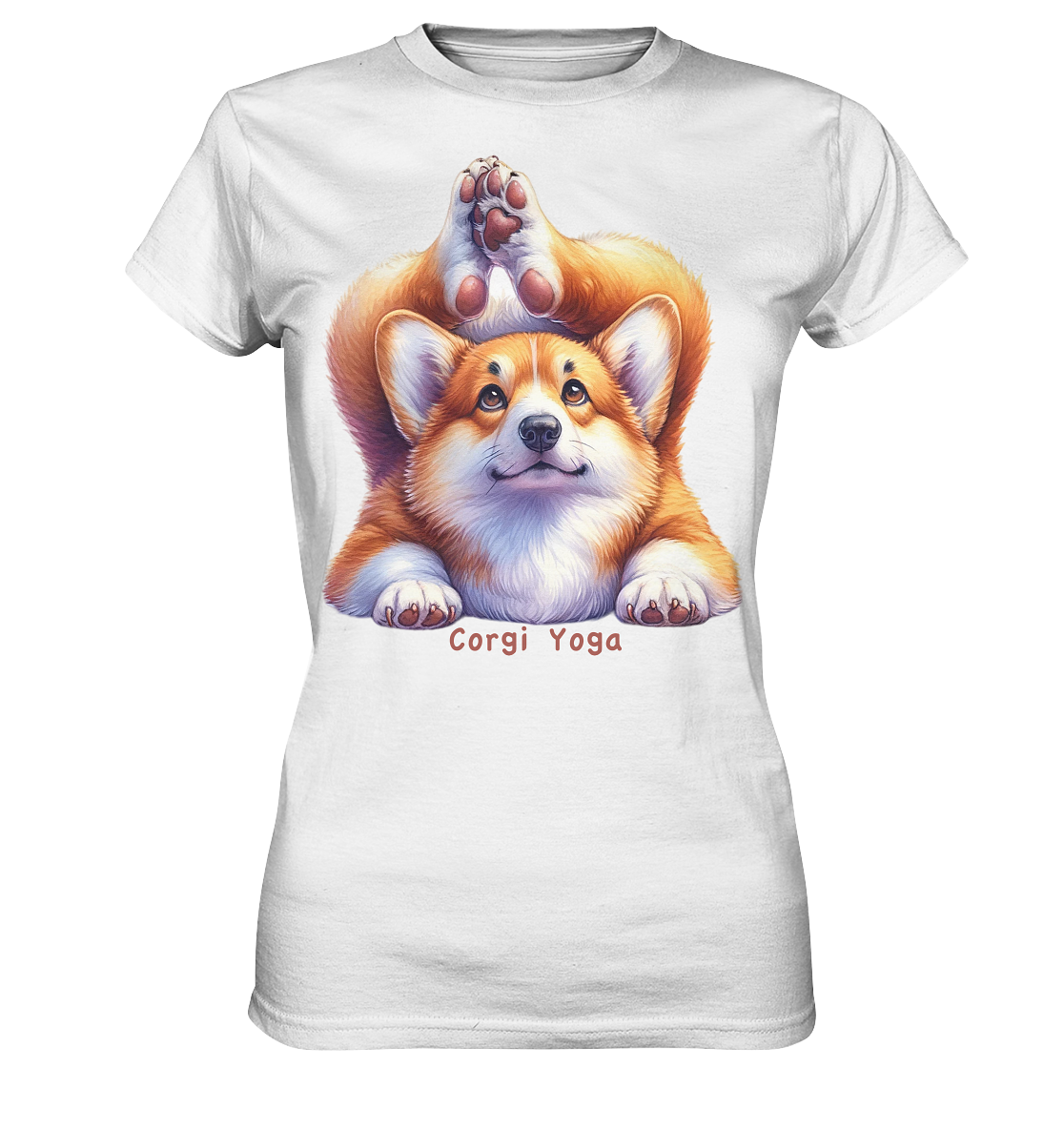 Corgi Yoga - Ladies Premium Shirt