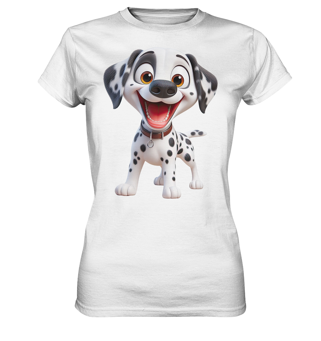 Dalmatina Cartoon - personalisierbar - Ladies Premium Shirt