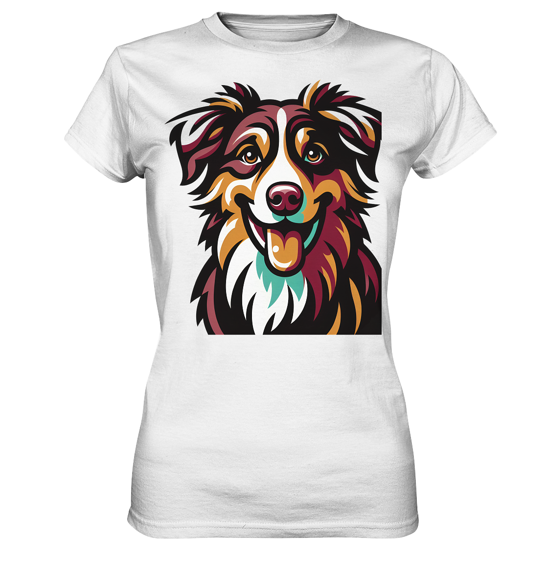 Australian Shepherd Hund - personalisierbar - Ladies Premium Shirt